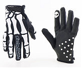 Перчатки XL с силиконовыми вставками, чёрно-белый (Кости), НЕ оригинал