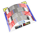 Наклейка светоотражающая на 2 диска колеса 17