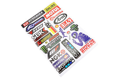 Наклейки набор 24шт "multi-brand" A8034 (20х30см)