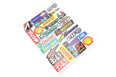 Наклейки набір 25шт "multi-brand" A8017 (20х30см)