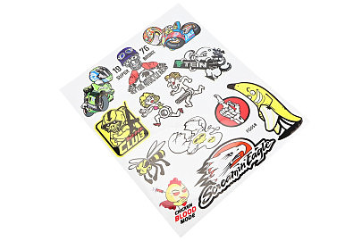 Наклейки набір світловідбивний 13шт "18+" FG058 (24х30см)