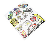 Наклейки набор светоотражающий 13шт 