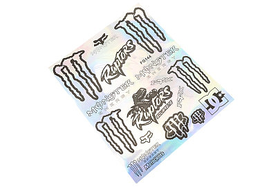 Наклейки набор светоотражающий 16шт "Monster" FG144LS (24х30см)