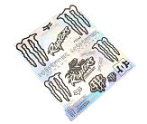 Наклейки набор светоотражающий 16шт 