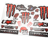 Наклейки набор светоотражающий 18шт 