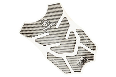 Наклейка защитная на бак топливный "YAMAHA", черный карбон