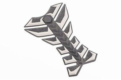 Наклейка захисна на бак паливний, "РИБ’ЯЧА КІСТАКА" сіро-чорний