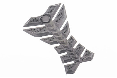 Наклейка защитная на бак топливный, "РЫБЬЯ КОСТЬ" черный