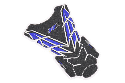 Наклейка захисна на паливний бак "RACING" синьо-чорний