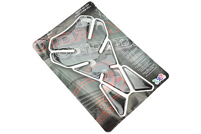 Наклейка защитная на бак топливный "HONDA", черно-красный