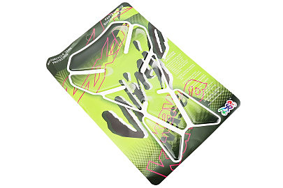 Наклейка защитная на бак топливный "KAWASAKI", зелёно-черный