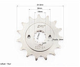 Звезда передняя CB-520H-15T (шлиц 3мм) 171FMM Loncin FE250/KOVI250-4Т