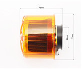 Фильтр воздушный нулевой 35мм прямой 