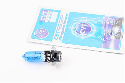 Лампа фары P15D-25-1 12V 35/35W синяя SUPER