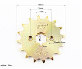 Звезда передняя JH - 428H-16T GOLD