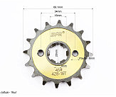 Звезда передняя 428H-16T - Yamaha YBR125 