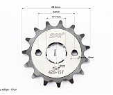 Звезды к-кт ZS125J-428H-38T+15T 