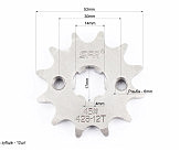 Звезда передняя JH - 428H-12T