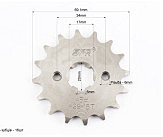 Звезда передняя CG/CB-428H-16T (под шлиц 5мм) Loncin JL200-68A/LIFAN