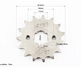 Звезда передняя CG/CB-428H-15T (под шлиц 5мм) Loncin JL200-68A/LIFAN
