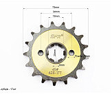 Звезда передняя 428H-17T - Yamaha YBR125 