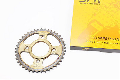 Звезда задняя WY125 &mdash; 428-41Т &mdash; d=58; 4отв.*90mm "каленая" (ZS125J спицы)