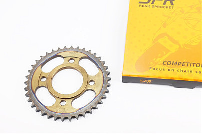 Звезда задняя WY125 &mdash; 428-38T &mdash; d=58; 4отв.*90mm "каленая" (ZS125J спицы)