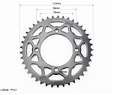 Звезда задняя 428-41T - d=76; 4отв.*92mm, тип 1