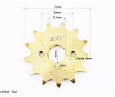 Зірка передня CG/CB-520H-13T (шліц 4мм) GOLD
