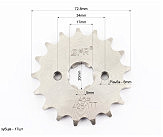 Зірка передня CG/CB-428H-17T (під шліц 5мм) Loncin JL200-68A/LIFAN