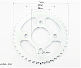 Звезда задняя WY125 - 428-42Т - d=58; 4отв.*90mm (ZS125J спицы/BOXER ВМ/ВМX)