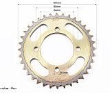 Зірка задня RS125 - 428-36T - d=64; 4отв.*80mm 