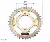 Звезда задняя FXD125 - 428-39T - d=64; 4отв.*80mm 