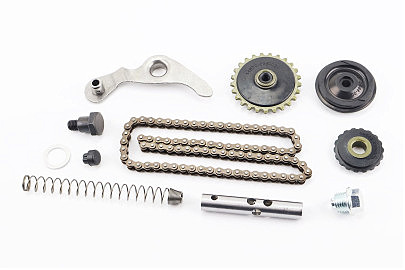 Цепь распредвала 110cc &mdash; 25H-84L + ролики 3шт + коромысло + натяжитель, к-кт
