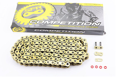 Цепь привода колеса 428HPO*118L GOLD (с сальниками)