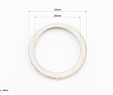 Прокладка глушителя Honda (серый паронит) 