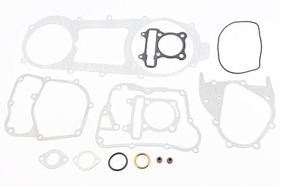 Прокладки двигателя 150cc-57,4мм, к-кт 15 деталей, длинный вариатор