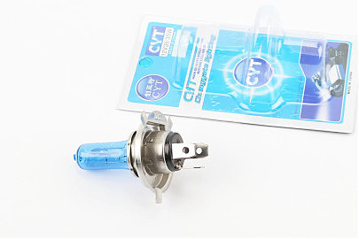 Лампа фари галоген H4 12V 35 / 35W синя SUPER