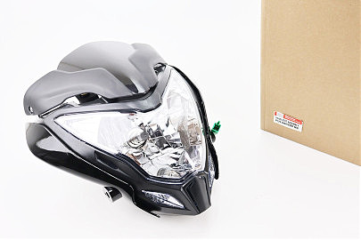 PULSAR NS-200 пластик &mdash; обтекатель фары + фара, ветровик, к-кт