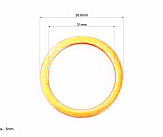Прокладка глушителя 39*32мм из металла