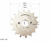 BOXER BM/ВМX 150cc Звезды, цепь к-кт - 428H-122L+42T+16T 