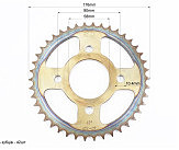 BOXER BM/ВМX 150cc Звезды, цепь к-кт - 428H-122L+42T+15T 