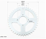 Звезда задняя 520-42T - d=58; 4отв.*78mm Loncin LX200GY-3