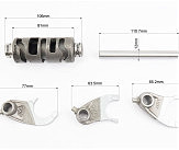 Loncin LX250GY-3G Вилка переключения передач к-кт 3шт + вали СВ250