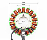 Loncin JL200-68A Статор магнето (генератора) (18 котушок 