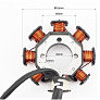 Kinlon JL150-70C Статор магнето (генератора) (8 катушек "5 проводов"), (d=88,5мм)