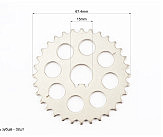 PULSAR NS-200 Звезда распредвала ГРМ 32T 