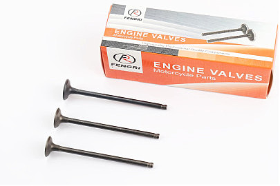 Клапан впускной, выпускной к-кт 3шт Yamaha JOG SA-36J/39J (d=16,6мм &mdash; 1шт/d=15,6мм &mdash; 2шт; h=78,4/78мм)