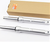 Амортизатор передній (пір'я), к-кт 2шт Honda DIO, 380мм (під бараб. торм.) якісні, сірі