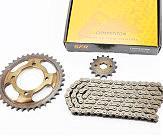 F5 Звезды, цепь к-кт 428H-120L+38T+15T(в коробке)